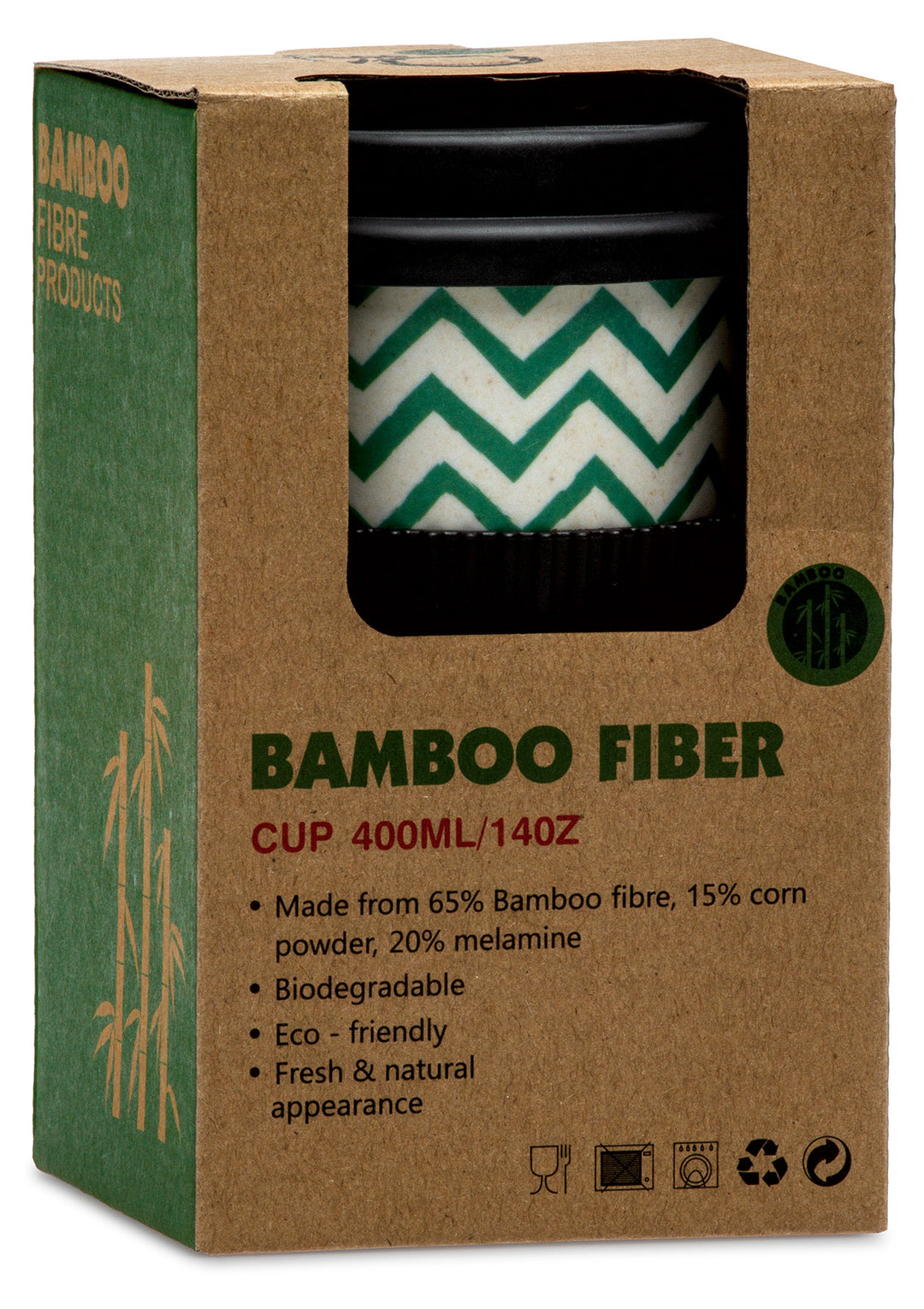 SIKORA CUP3 Coffee to Go Becher 400ml aus nachhaltiger Bambusfaser