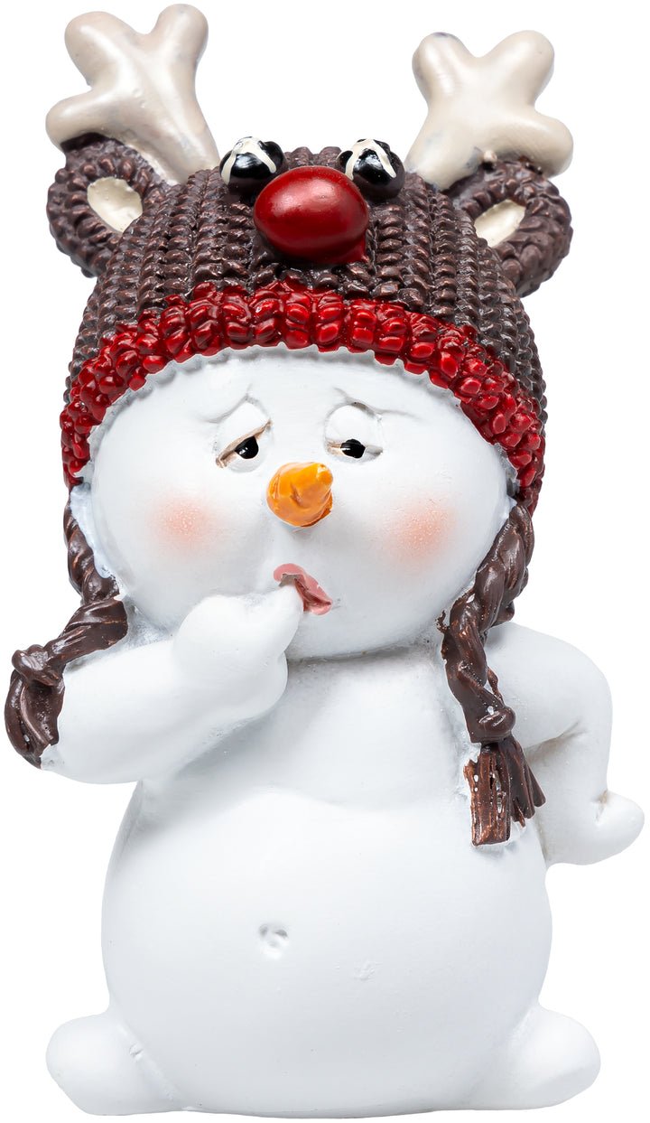 Mini Schneemänner mit Tiermütze