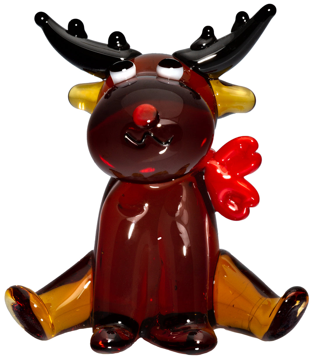 SIKORA 13M Rentier Mini Sammler Glasfigur Glaskunst 100% Handmade