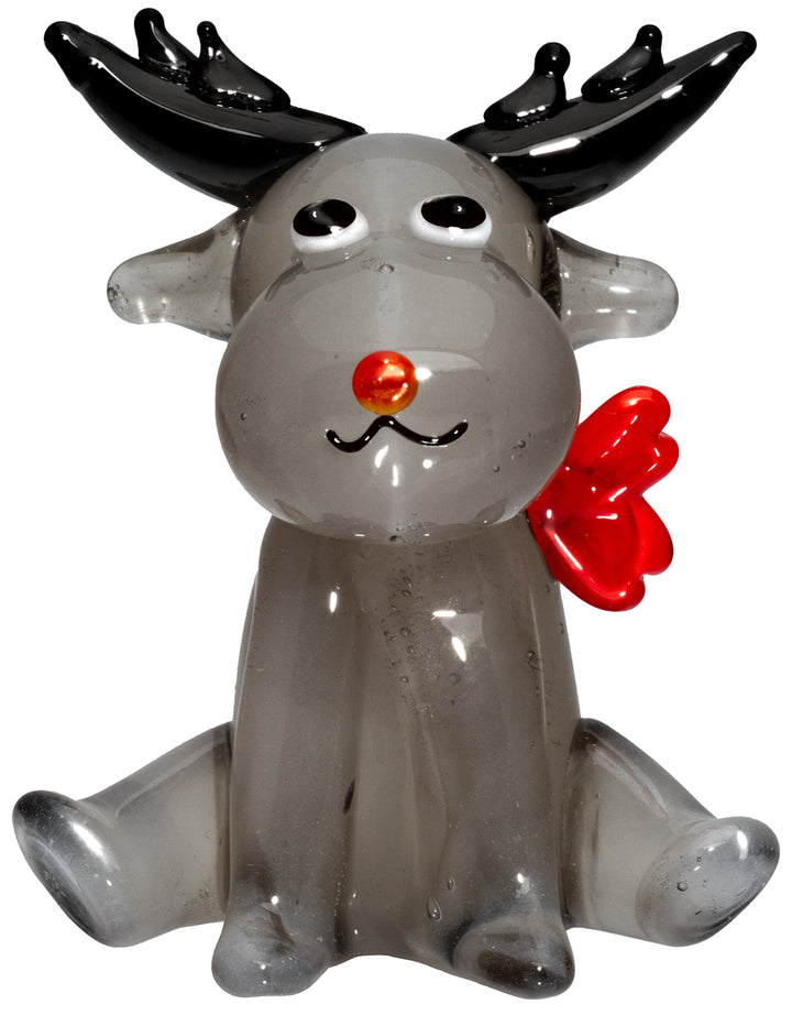 SIKORA 13M Rentier Mini Sammler Glasfigur Glaskunst 100% Handmade