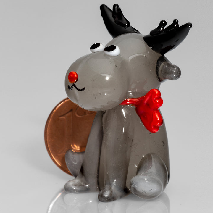 SIKORA 13M Rentier Mini Sammler Glasfigur Glaskunst 100% Handmade