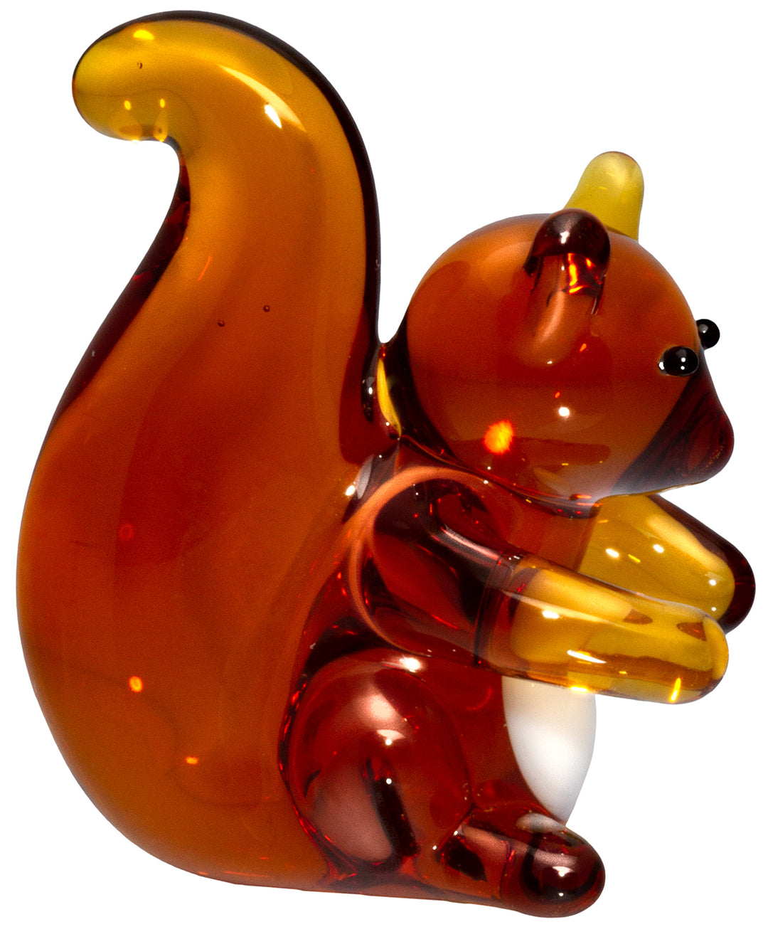 SIKORA 25S Eichhörnchen Mini Glasfigur Glaskunst 100% Handmade