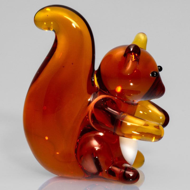 SIKORA 25S Eichhörnchen Mini Glasfigur Glaskunst 100% Handmade