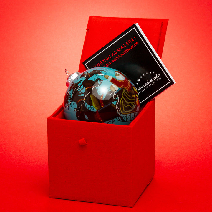 No.26 Weihnachtsmann mit Rentierschlitten 7,5cm