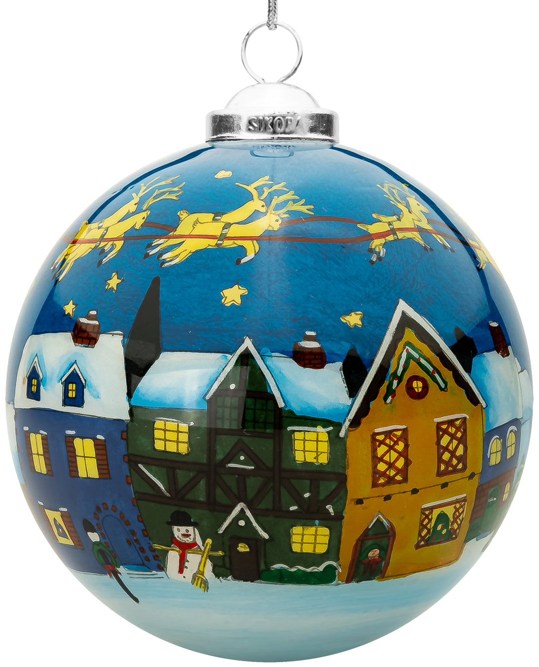 Glas Weihnachtskugel Innenglasmalerei