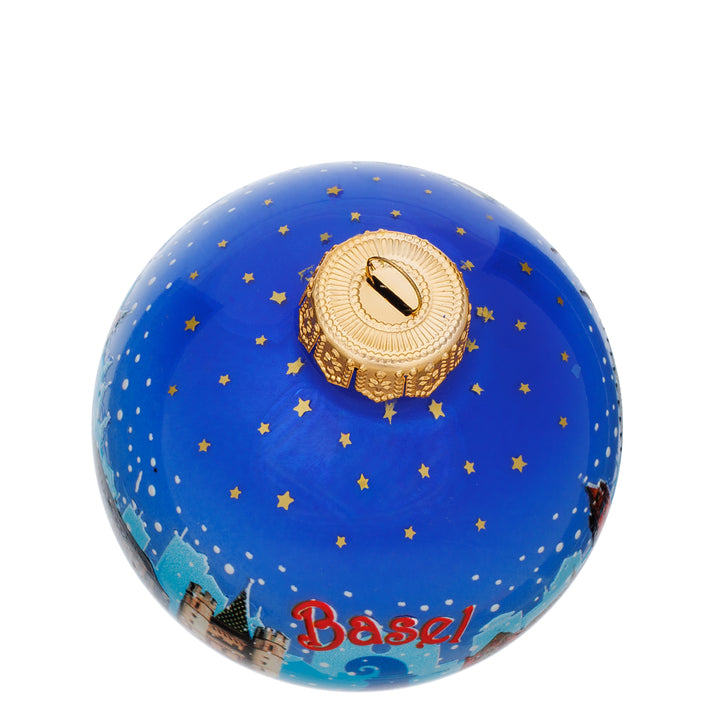 SIKORA Stadt Motiv Weihnachtskugel aus Glas besonderes Geschenk Souvenir