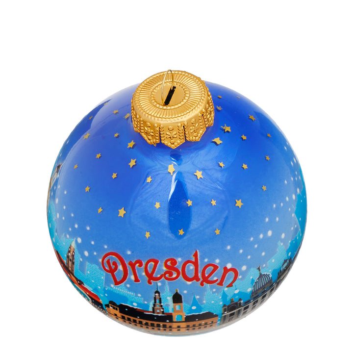 SIKORA Weihnachtskugel aus Glas mit Stadt Motiv Souvenir & Geschenk besonderer Christbaumschmuck Weihnachtsbaumkugel Weihnachtsdeko
