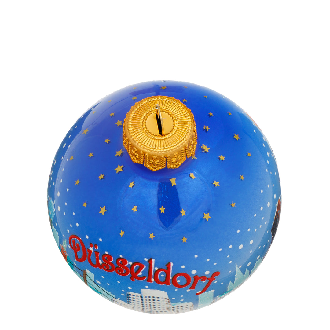 SIKORA Weihnachtskugel aus Glas mit Stadt Motiv Souvenir & Geschenk besonderer Christbaumschmuck Weihnachtsbaumkugel Weihnachtsdeko