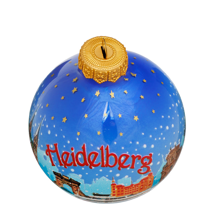 SIKORA Weihnachtskugel aus Glas mit Stadt Motiv Souvenir & Geschenk besonderer Christbaumschmuck Weihnachtsbaumkugel Weihnachtsdeko