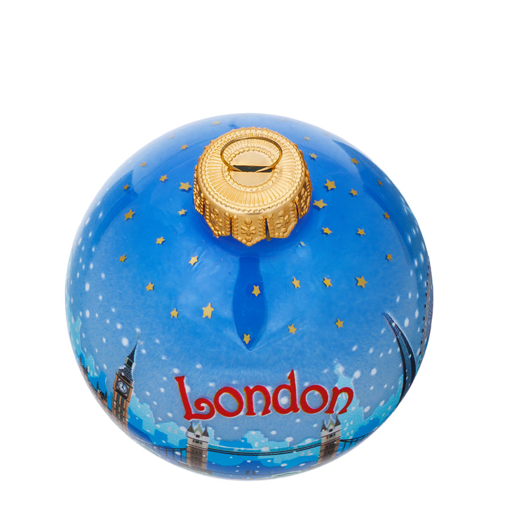 SIKORA Stadt Motiv Weihnachtskugel aus Glas besonderes Geschenk Souvenir