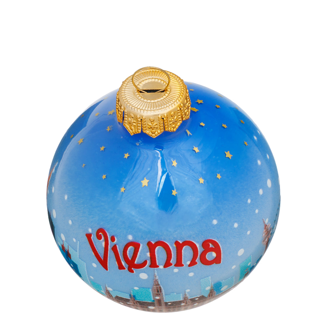 SIKORA Weihnachtskugel aus Glas mit Stadt Motiv Souvenir & Geschenk besonderer Christbaumschmuck Weihnachtsbaumkugel Weihnachtsdeko
