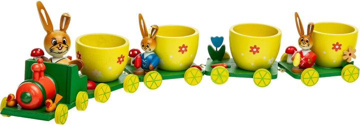 SIKORA OD06 Ostedeko Osterhasen Zug mit Eierbecher Waggons aus Holz