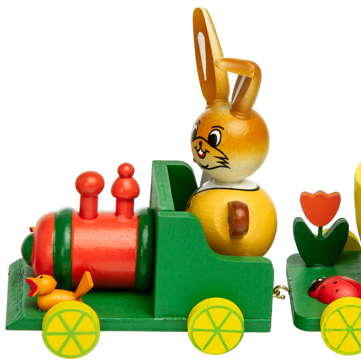 SIKORA OD06 Ostedeko Osterhasen Zug mit Eierbecher Waggons aus Holz