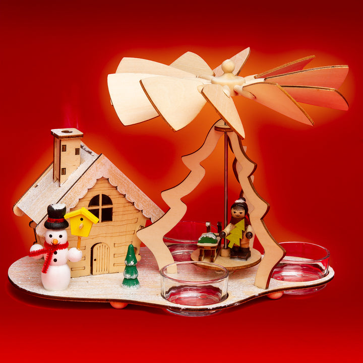 2in1 Räucherpyramide Schneemann No.30-3