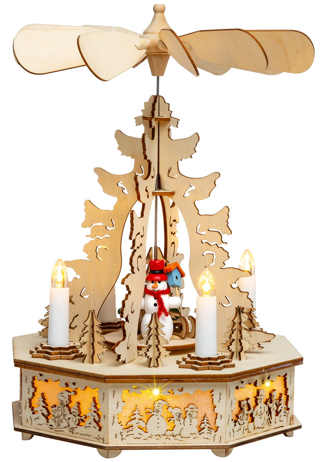 LED Weihnachtspyramide Winterszene No.31