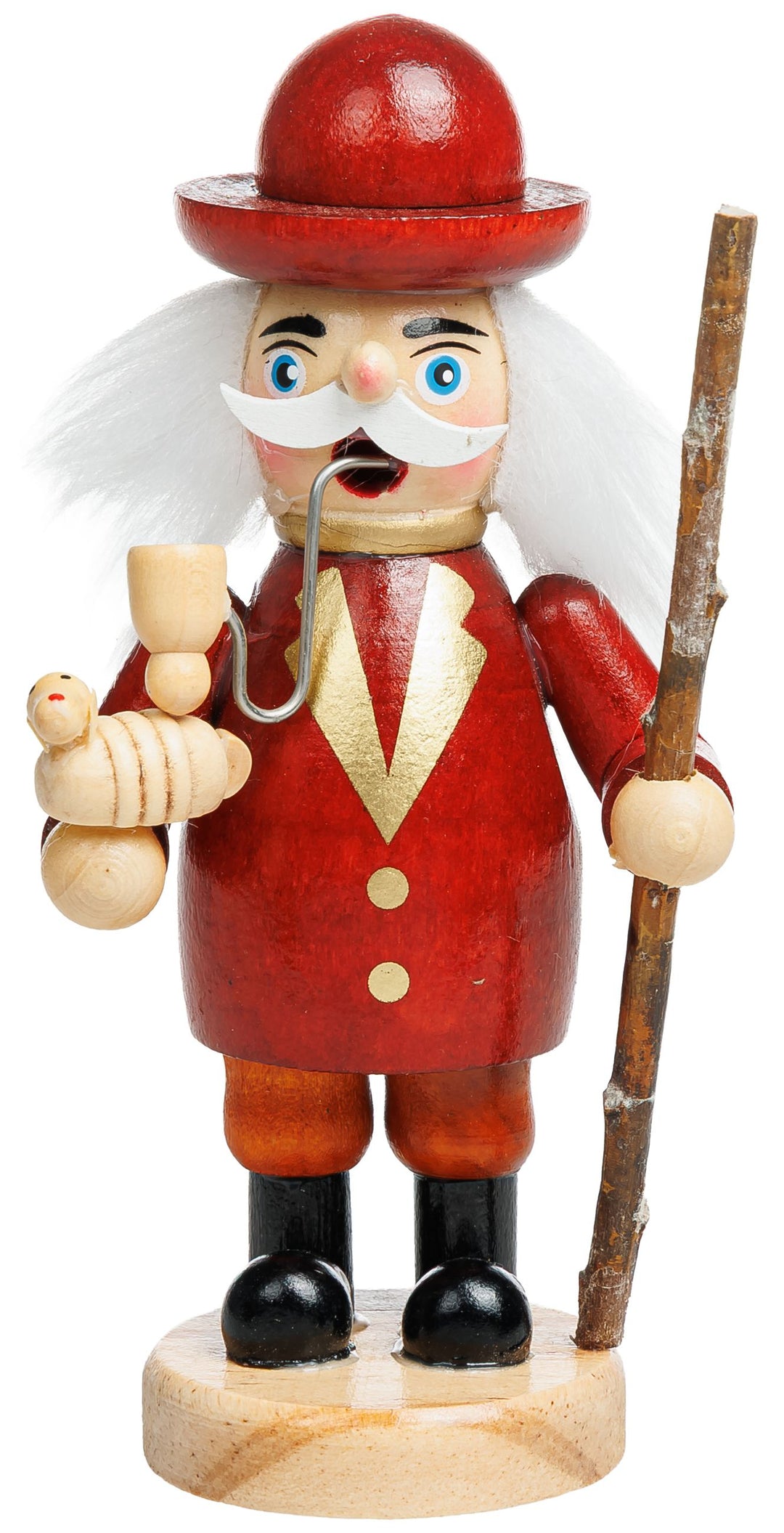 SIKORA RM-L Kleines Räuchermännchen aus Holz Räucherfigur Deko Weihnachtsfigur