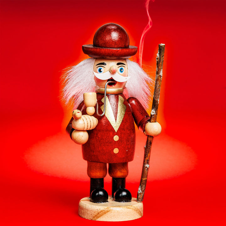 SIKORA RM-L Kleines Räuchermännchen aus Holz Räucherfigur Deko Weihnachtsfigur