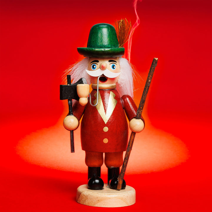 SIKORA RM-L Kleines Räuchermännchen aus Holz Räucherfigur Deko Weihnachtsfigur