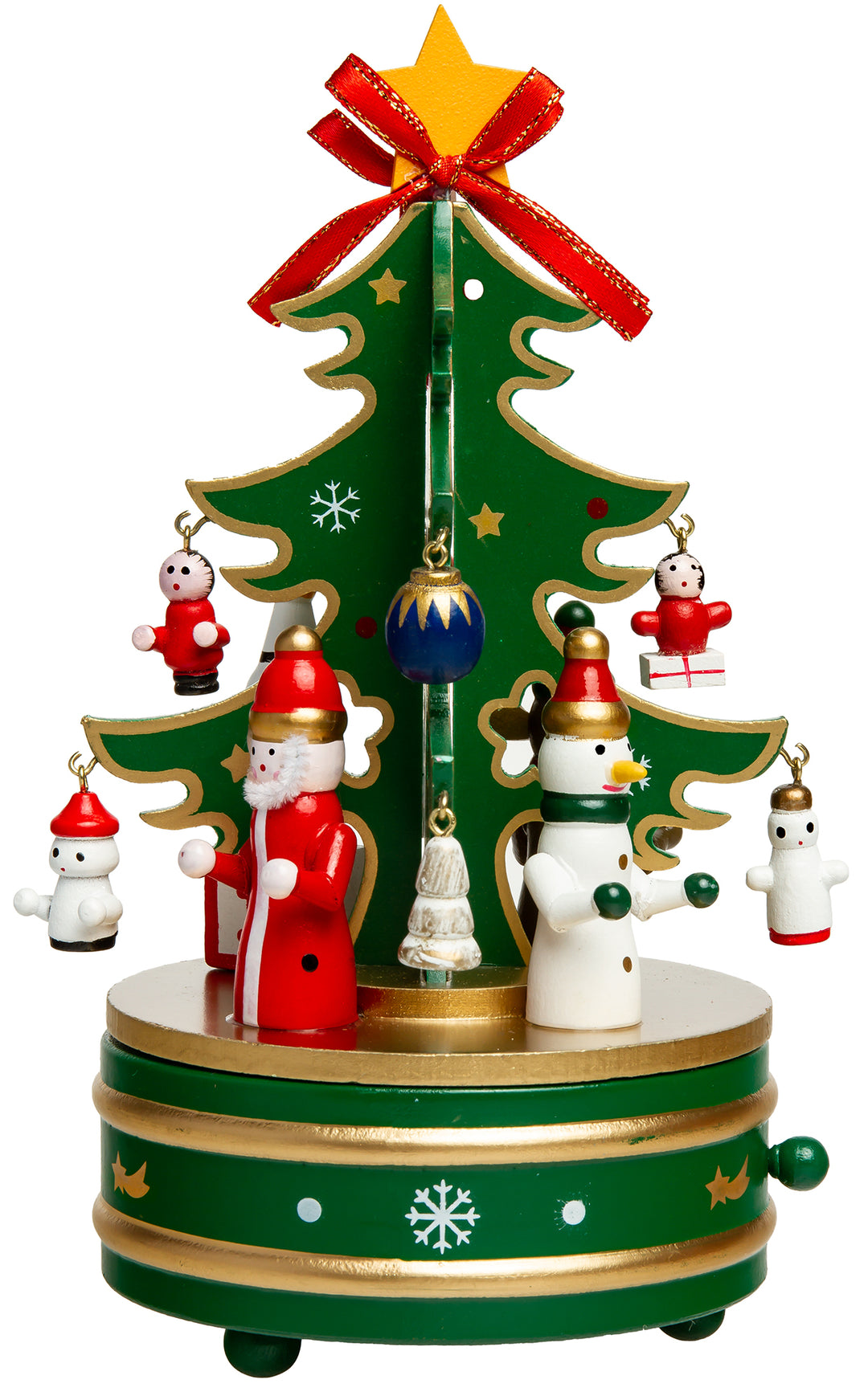 SIKORA SD03 Spieldose Spieluhr für Weihnachten aus Holz mit Tannenbaum Musik Stille Nacht
