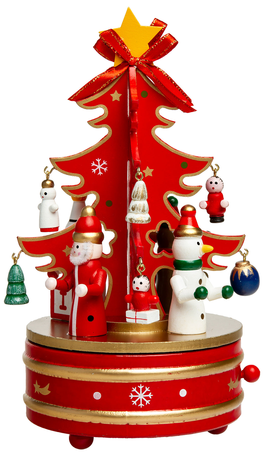 SIKORA SD03 Spieldose Spieluhr für Weihnachten aus Holz mit Tannenbaum Musik Stille Nacht