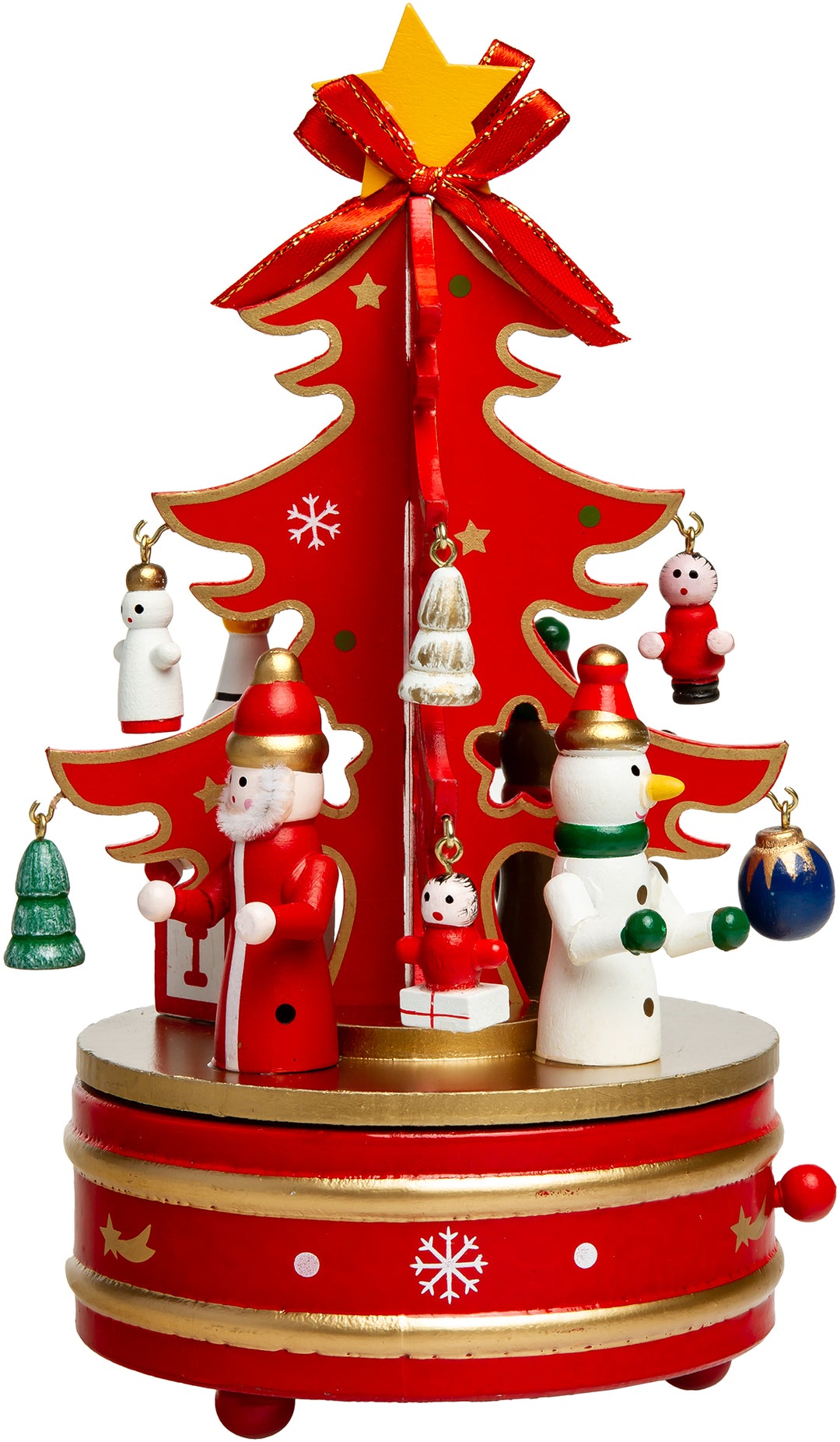 SIKORA SD03 Spieldose Spieluhr für Weihnachten aus Holz mit Tannenbaum Musik Stille Nacht
