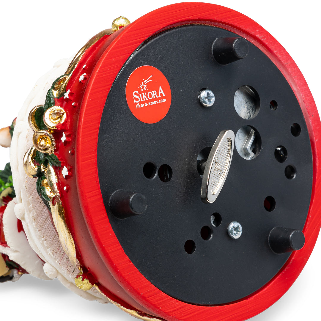 SPIELDOSE WEIHNACHTSMANN MIT RENTIER - SD11