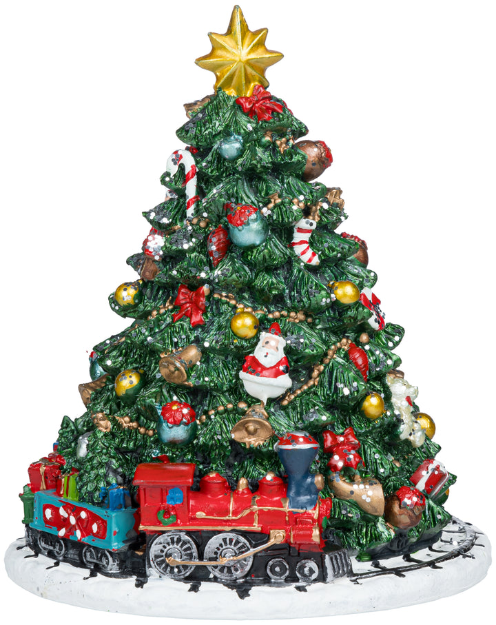SPIELDOSE WEIHNACHTSBAUM MIT ZUG 13