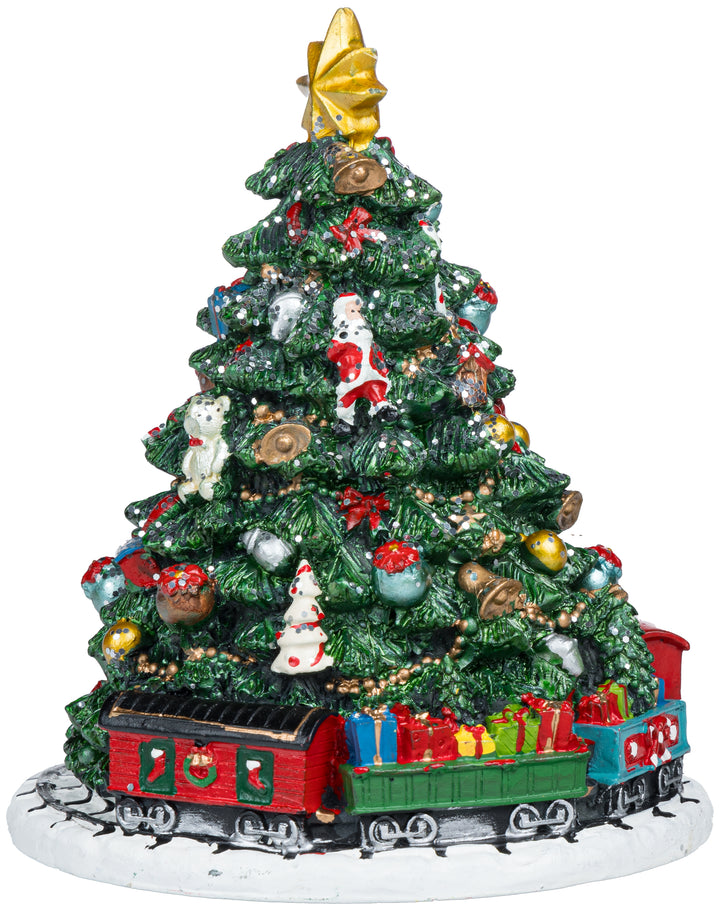 SPIELDOSE WEIHNACHTSBAUM MIT ZUG 13