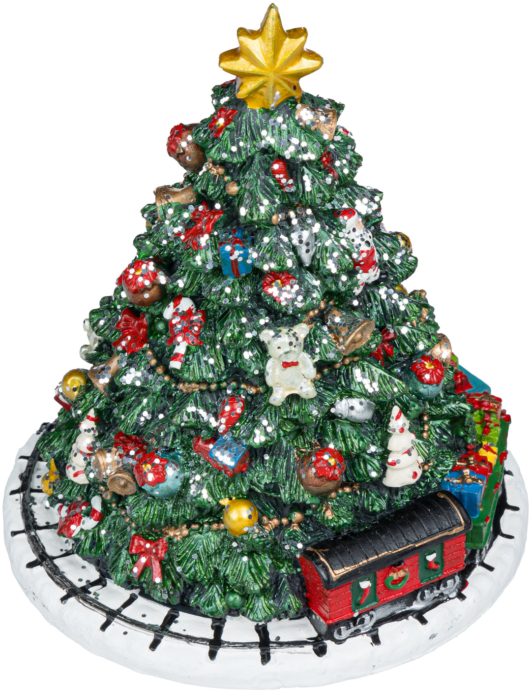 SPIELDOSE WEIHNACHTSBAUM MIT ZUG 13