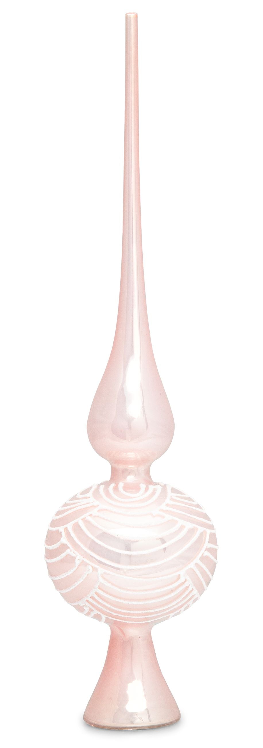 SIKORA SP6 Highlights Christbaumspitze aus Glas mit Glitzer Verzierung 2 Größen
