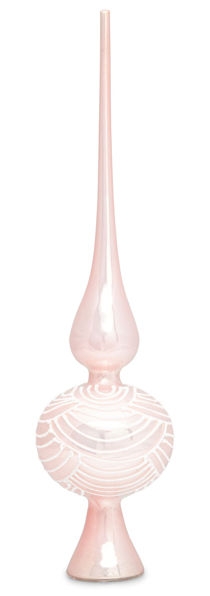SIKORA SP6 Highlights Christbaumspitze aus Glas mit Glitzer Verzierung 2 Größen