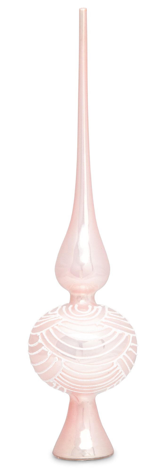SIKORA SP6 Highlights Christbaumspitze aus Glas mit Glitzer Verzierung 2 Größen