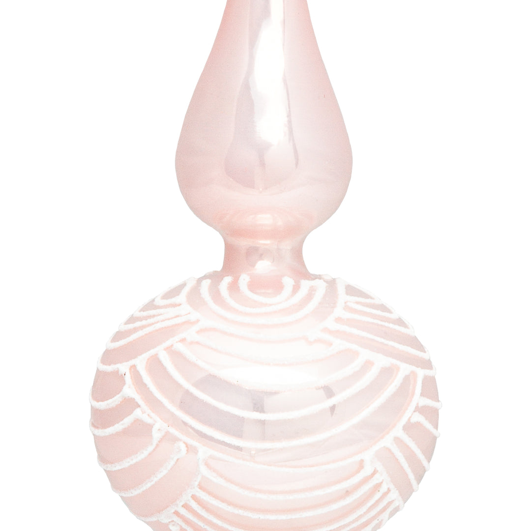 SIKORA SP6 Highlights Christbaumspitze aus Glas mit Glitzer Verzierung 2 Größen