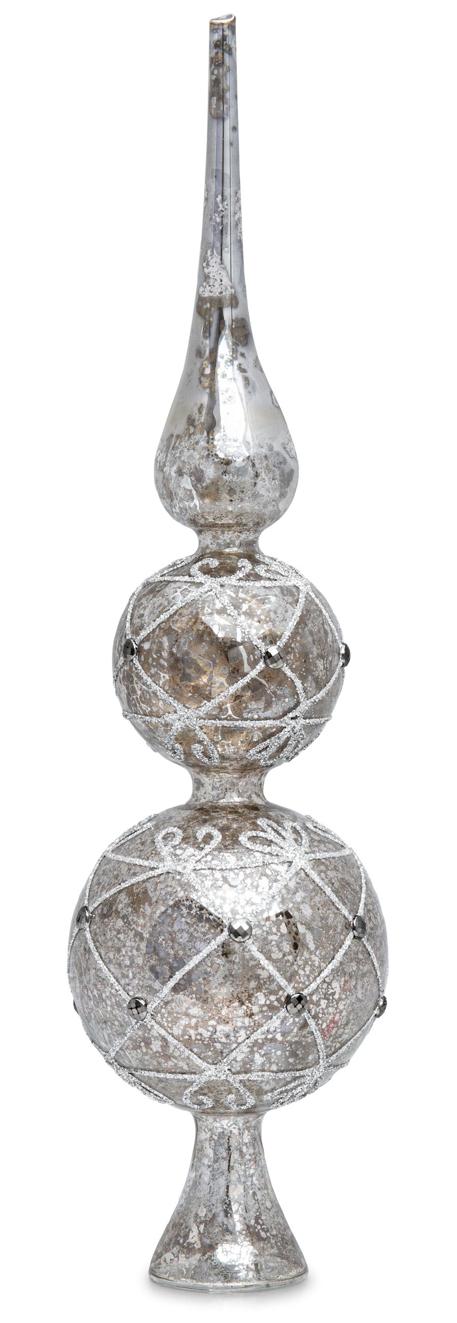 Christbaumspitze No.4 - antik silber