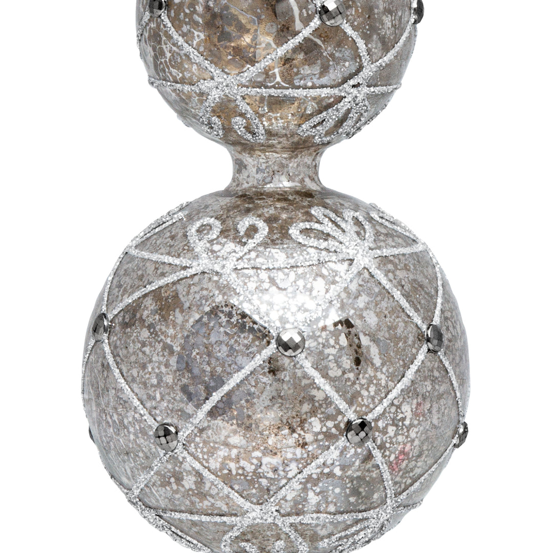 Christbaumspitze No.4 - antik silber