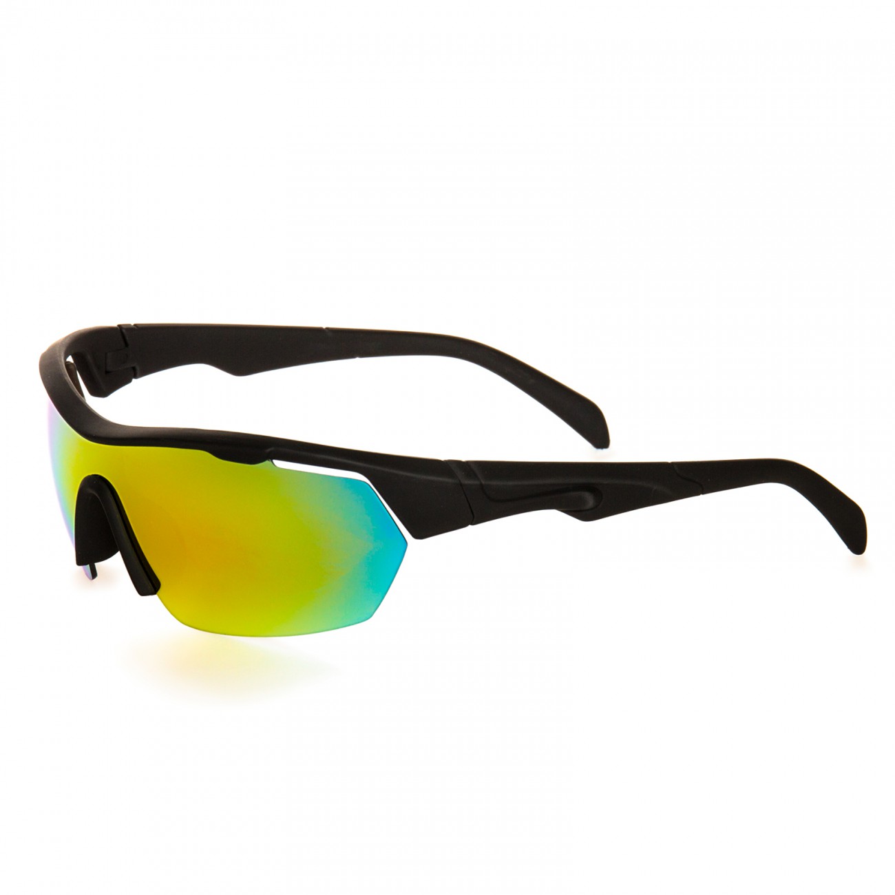 Caspar SG035 Herren Sportbrille Sonnenbrille verspiegelte Gläser und Flexbügel